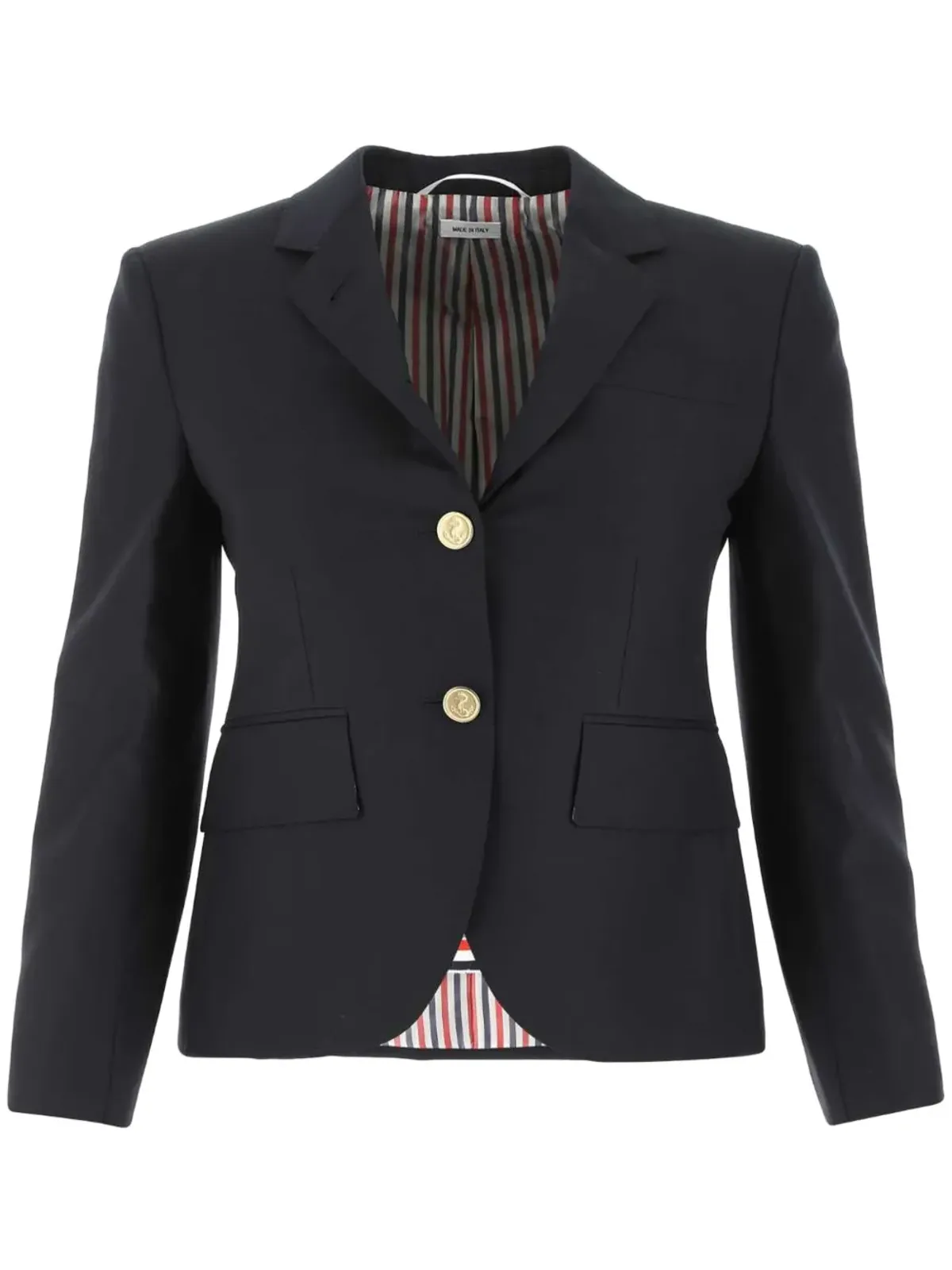 Thom Browne クロップド・シングルブレスト・ブレザー - ブルー - 画像1