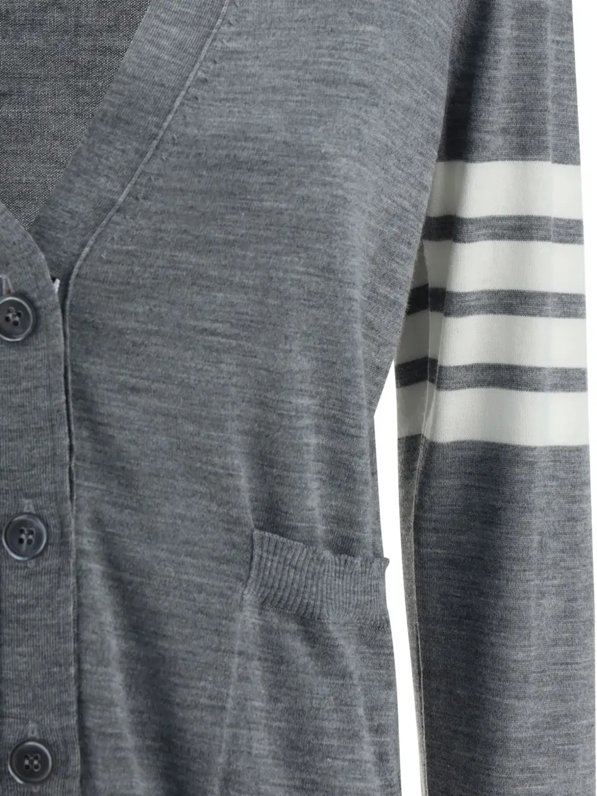Thom Browne 4バー ウール カーディガン - 画像3