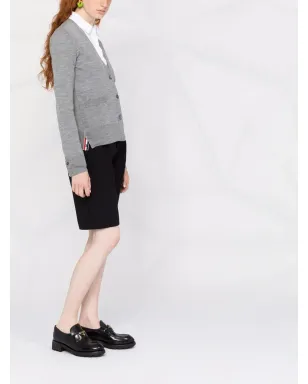 Thom Browne 4バー ウール カーディガン - サムネイル4
