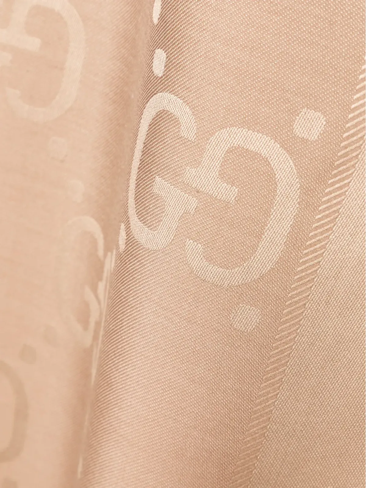 Gucci GGジャカード フリンジスカーフ - 画像3