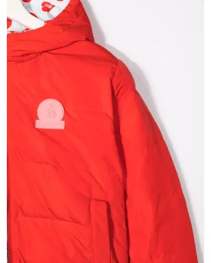 Lanvin Enfant ハートプリント リバーシブル ボンバー ジャケット - レッド - サムネイル3