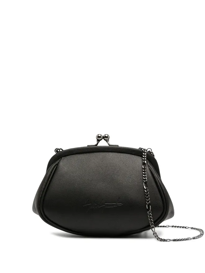 Discord Yohji Yamamoto Discord Yohji Yamamoto クラスプレザーショルダーバッグ - Blackの商品画像