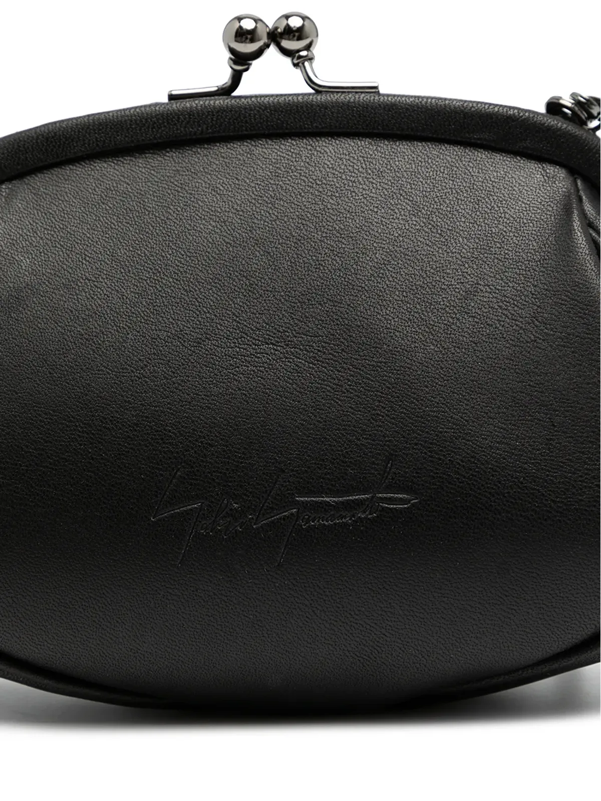 Discord Yohji Yamamoto クラスプレザーショルダーバッグ - Black - 画像4