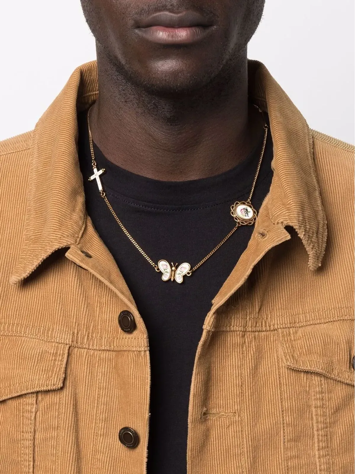 DSQUARED2 チェーンリンク チャーム ネックレス ゴールド - 画像2