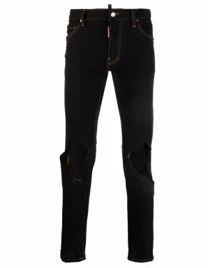 DSQUARED2 ダメージ加工ジーンズ - ブラック - サムネイル1