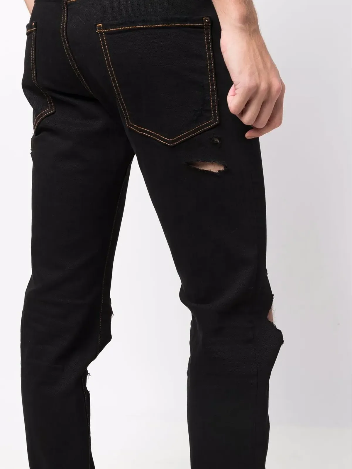 DSQUARED2 ダメージ加工ジーンズ - ブラック - 画像5