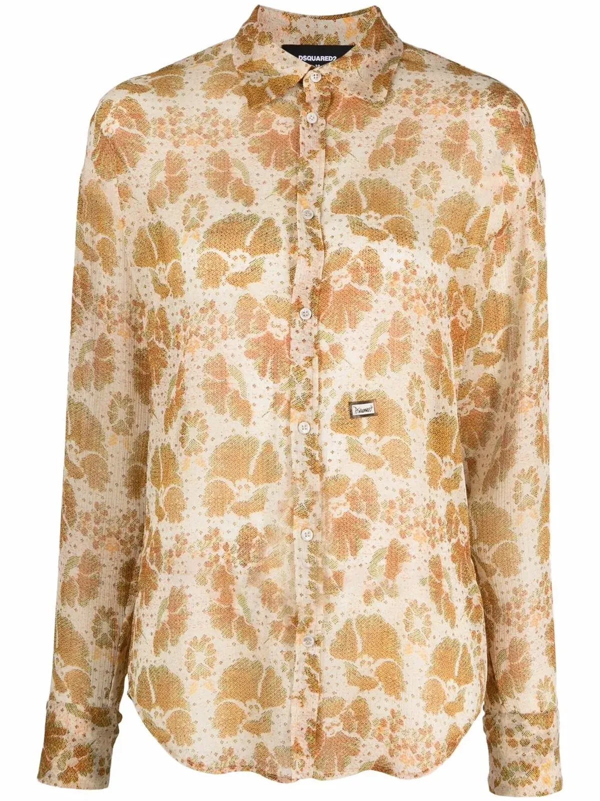 DSQUARED2 花柄ジャカードシャツ - 画像1