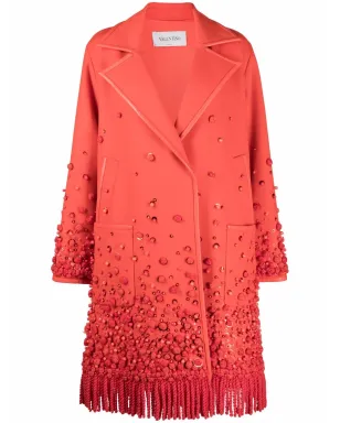 Valentino Garavani ビーズ付きシングルブレストコート - サムネイル1