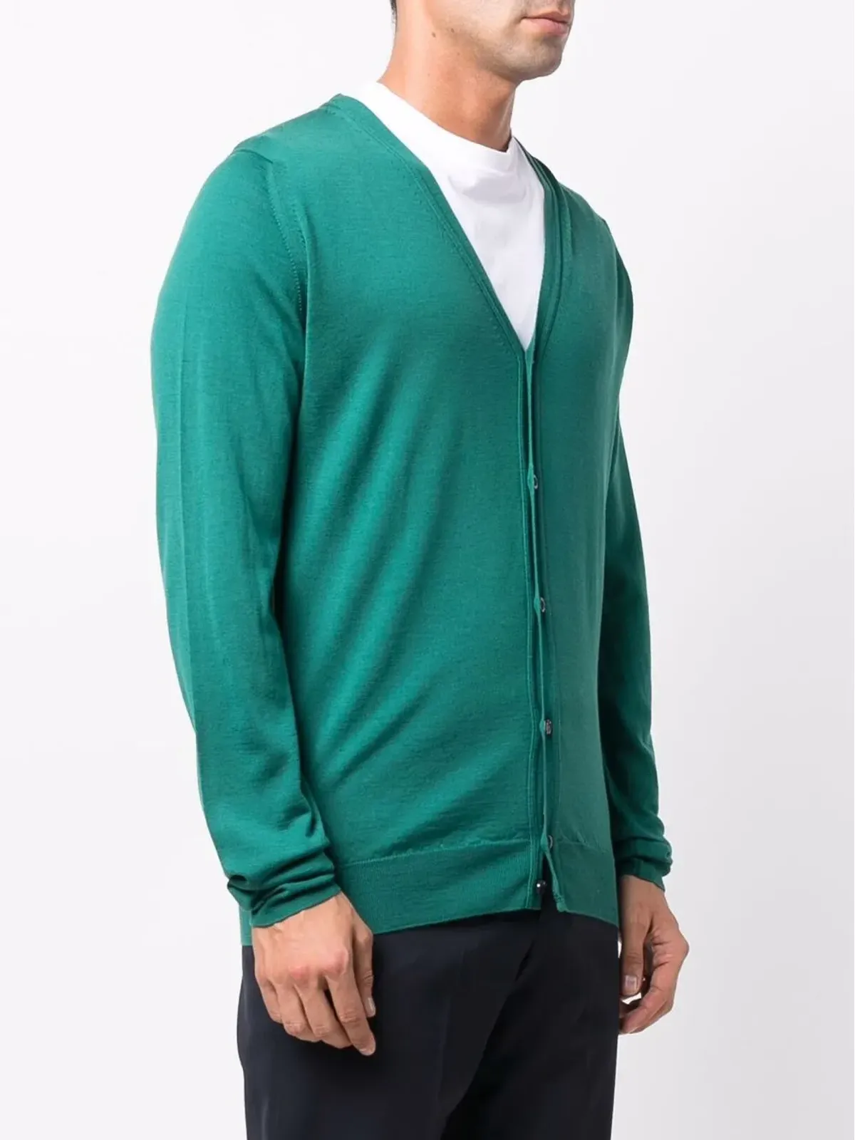 John Smedley ペットワース ファインニット カーディガン - 画像3
