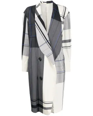 Y's チェック柄シングルブレストコート - サムネイル1