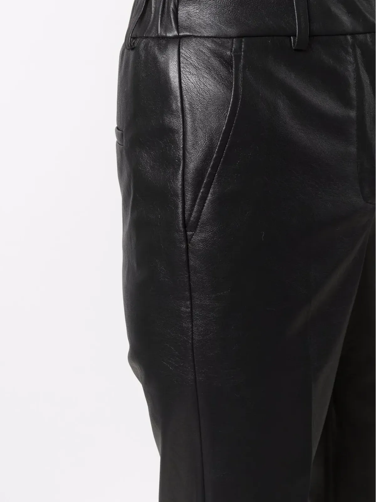 Incotex コーティング加工 クロップドパンツ（ブラック） - 画像5
