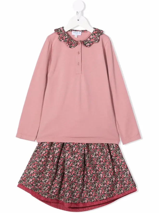 Siola Siola 花柄プリントのツーピースセット - ピンクの商品画像