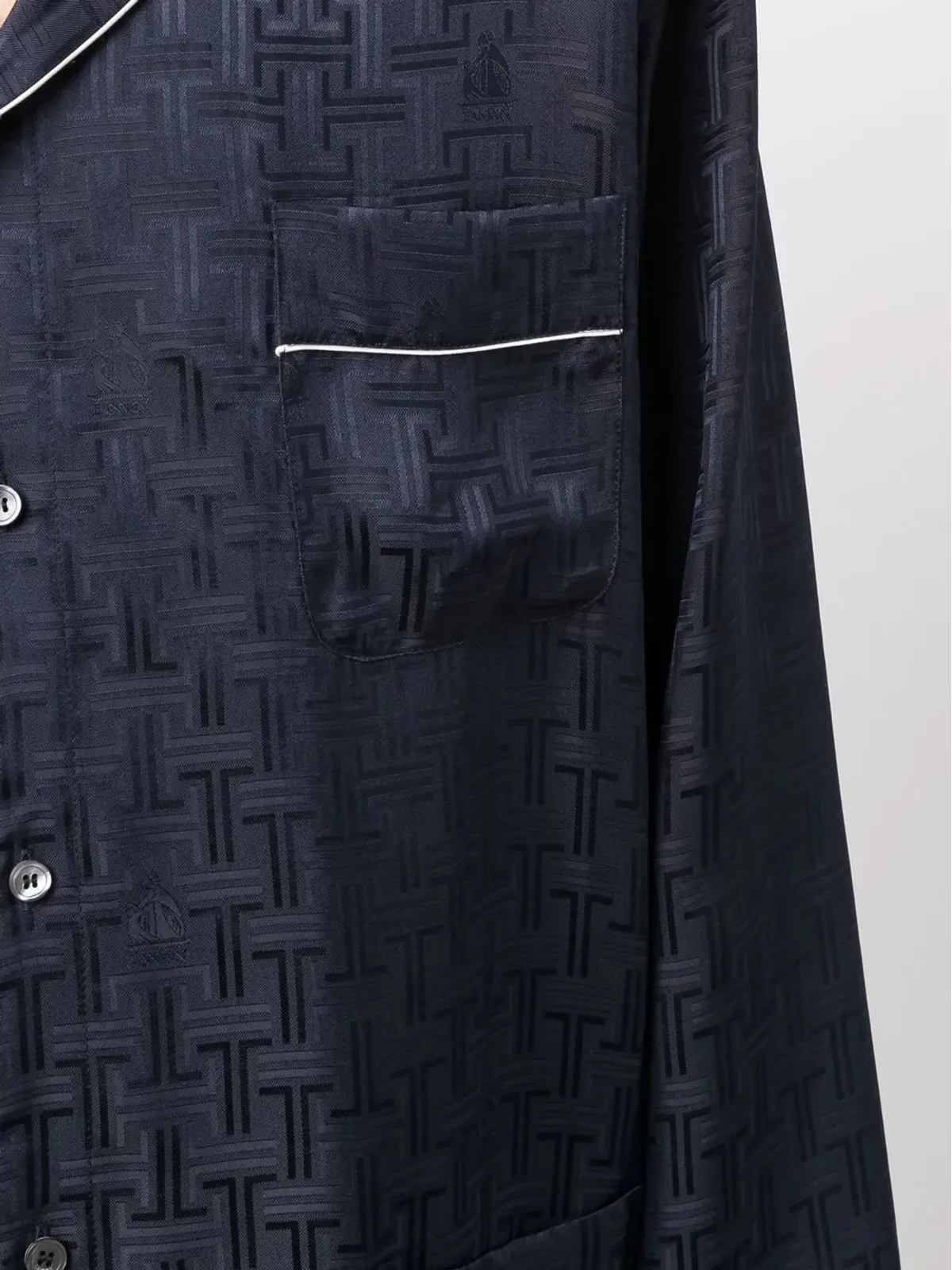 Lanvin ロゴプリント パジャマシャツ - 画像5