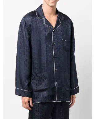Lanvin ロゴプリント パジャマシャツ - サムネイル3