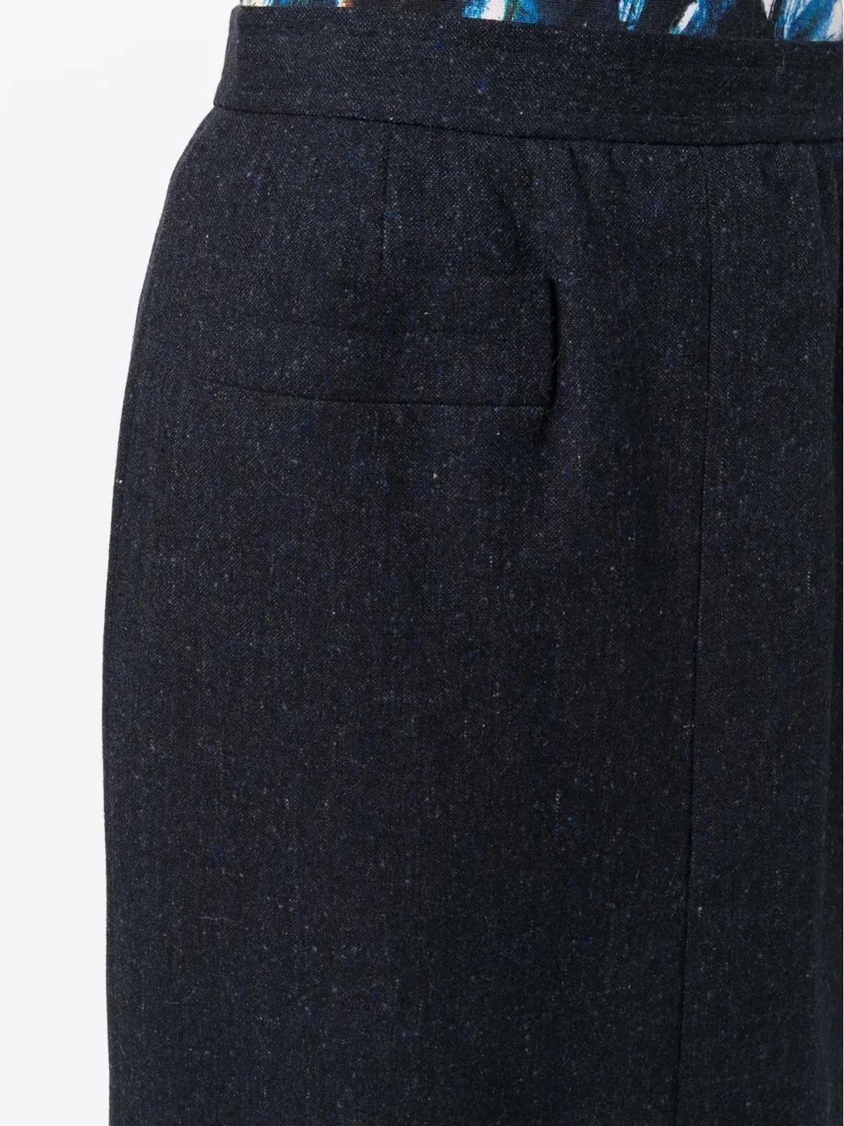 Saint Laurent Pre-Owned 1980年代 ハイウエスト ストレートスカート - ブルー - 画像5