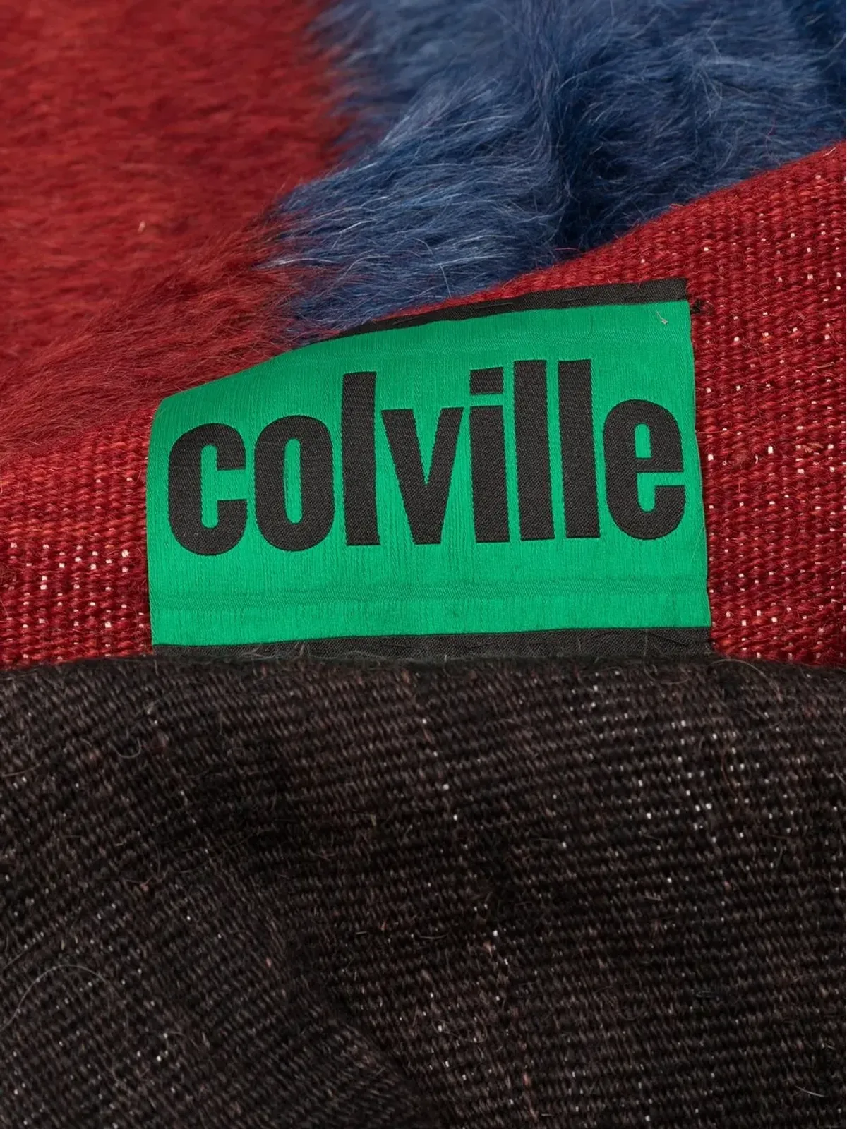 colville ストライプモヘア ラグ - レッド - 画像2