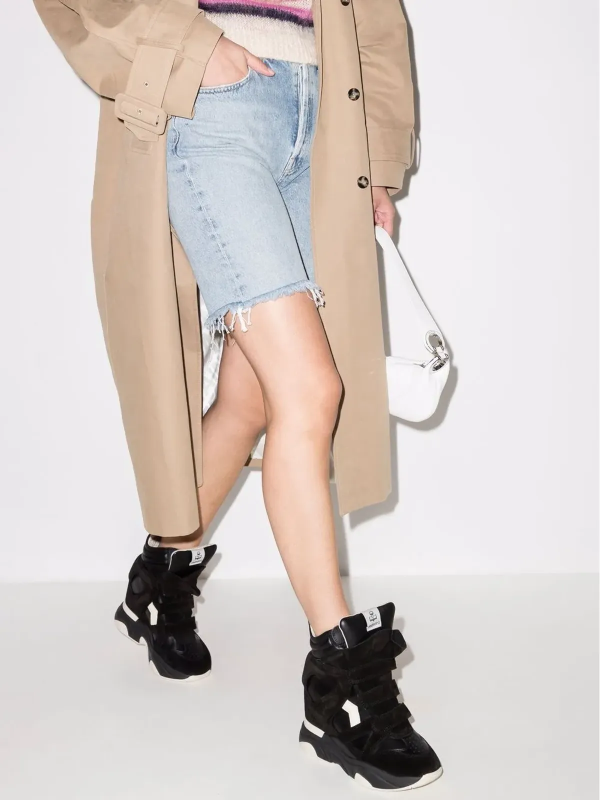ISABEL MARANT Balksee ウェッジスニーカー - Black - 画像3