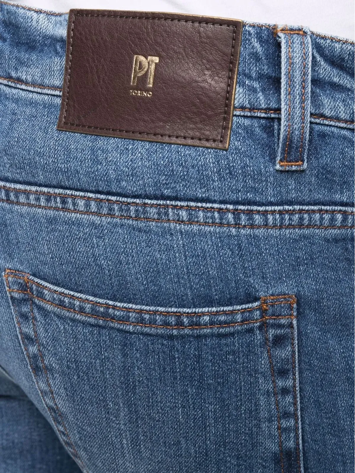 PT Torino フェード加工ストレートジーンズ - ブルー - 画像5