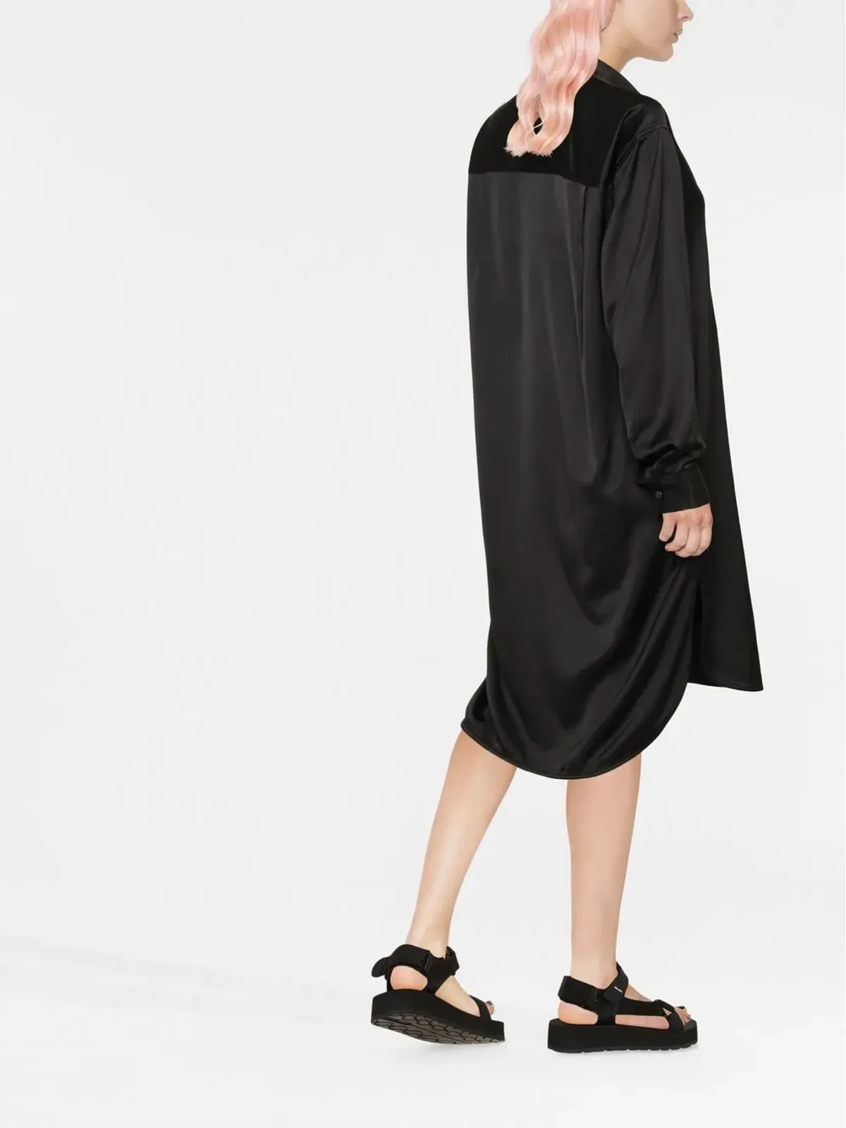 Diesel ロゴシャツドレス - 画像3