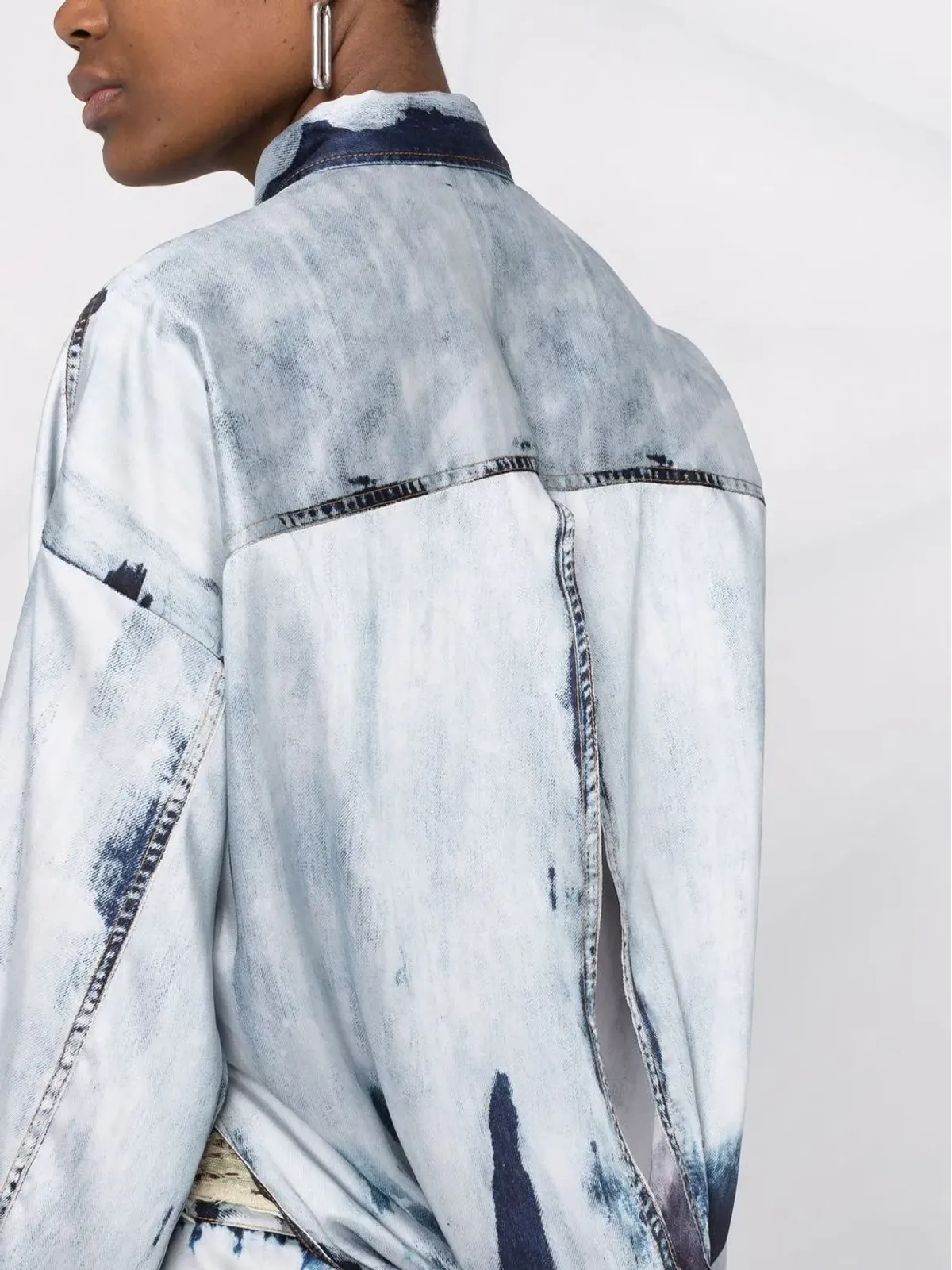 Diesel トロンプ・ルオイル・プリント シャツドレス - 画像3