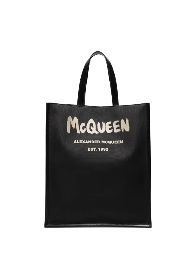 Alexander McQueen Alexander McQueen ブラッシュド ロゴ トートバッグの商品画像