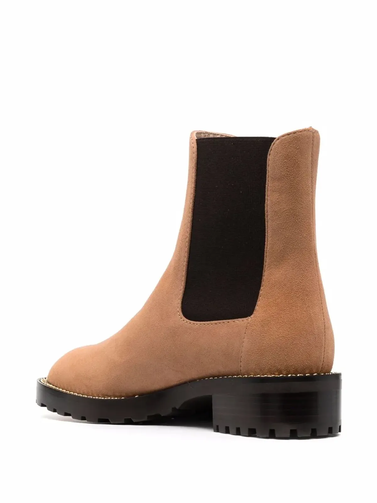 Stuart Weitzman スエードチェーンリンクチェルシーブーツ - 画像3
