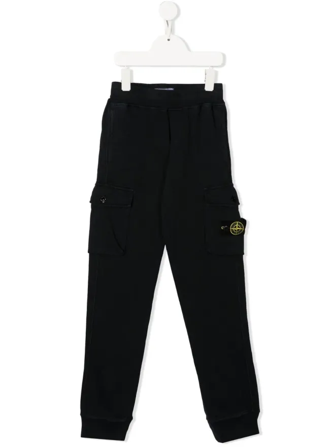 Stone Island Junior Stone Island Junior サイドロゴパッチディテール トラウザーズの商品画像