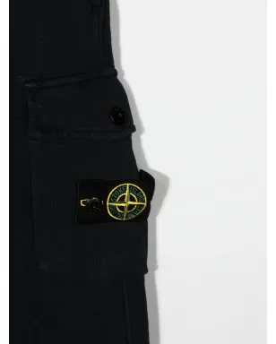 Stone Island Junior サイドロゴパッチディテール トラウザーズ - サムネイル3