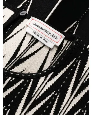 Alexander McQueen インターシャ編みベルト付きドレス - サムネイル5