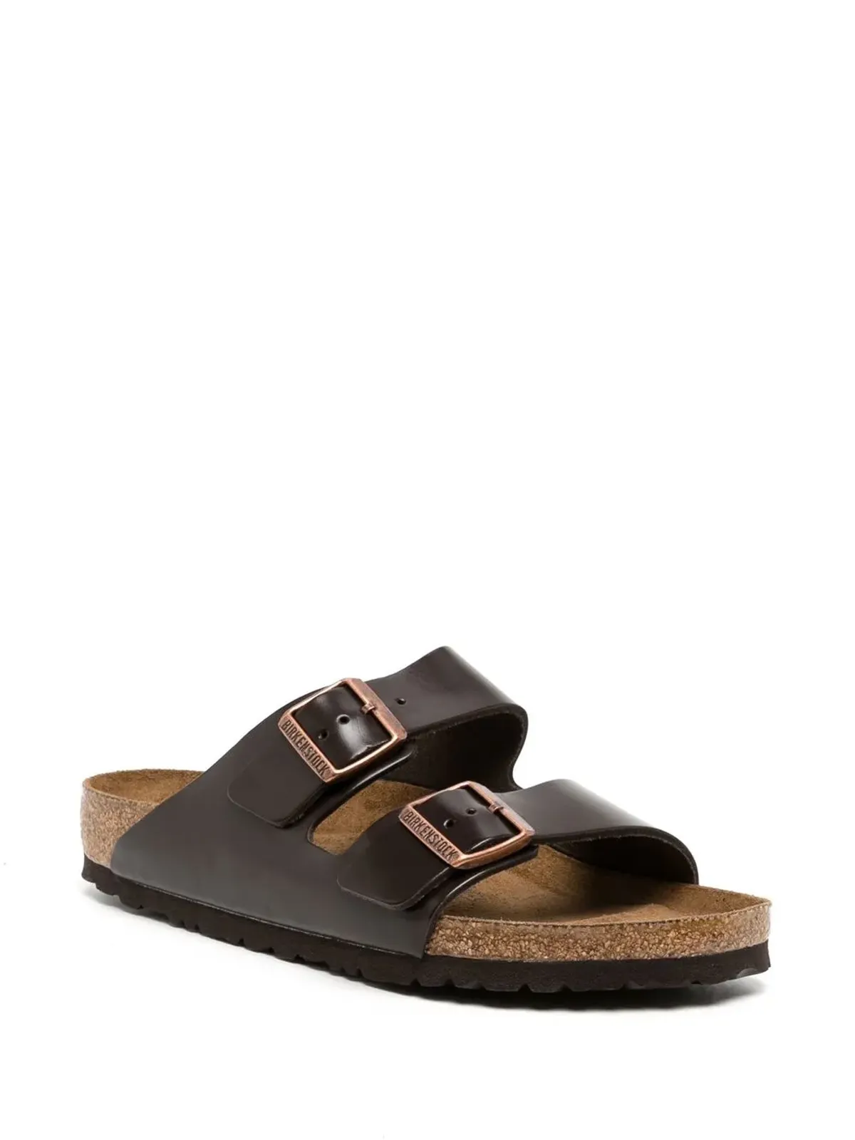 Birkenstock アリゾナ スリッポン スエード サンダル ブラウン - 画像2