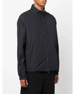 Zegna リバーシブルジップアップスポーツジャケット ブルー - サムネイル3