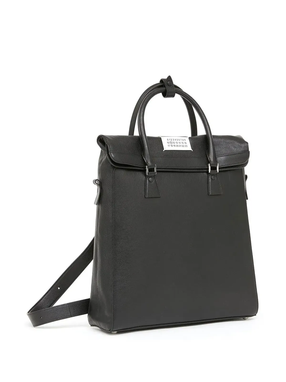 Maison Margiela 5AC レザーバックパック ブラック - 画像5