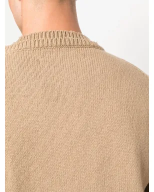 Maison Margiela 肘パッチ付きニットジャンパー - サムネイル5