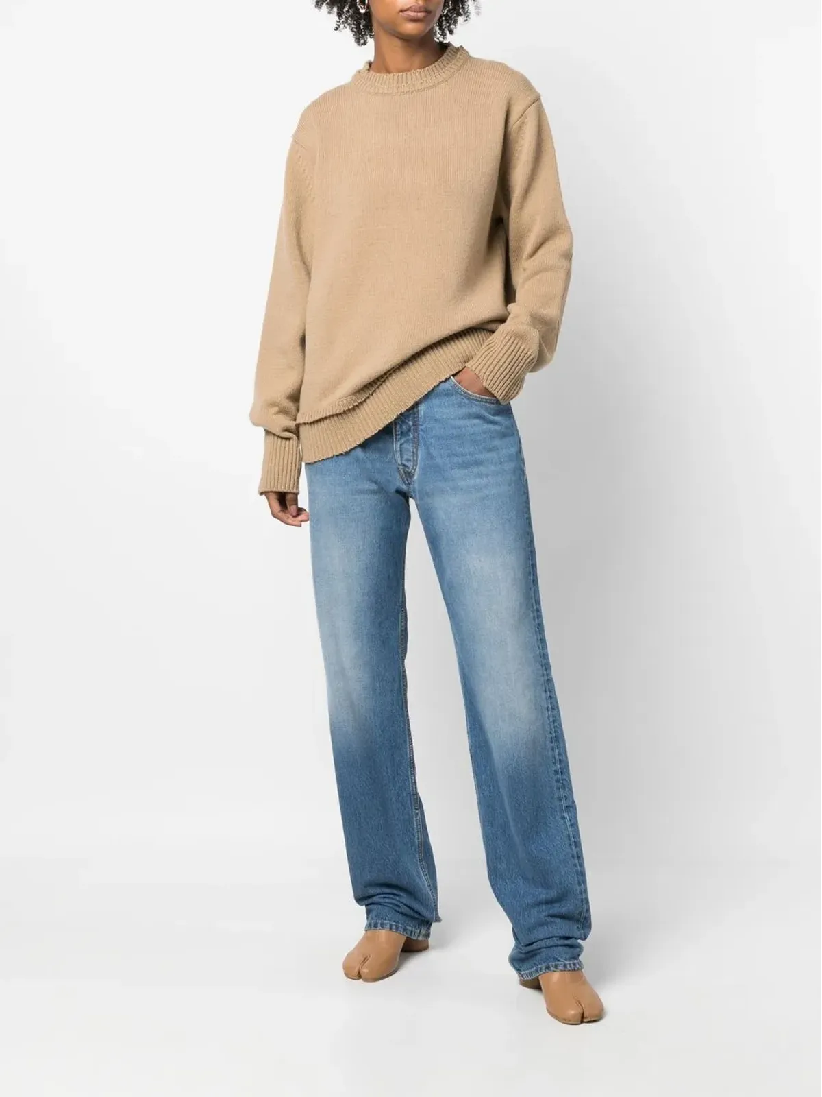 Maison Margiela 肘パッチ付きニットジャンパー - 画像2