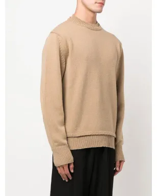 Maison Margiela 肘パッチ付きニットジャンパー - サムネイル3