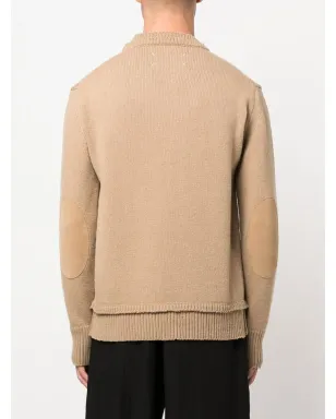 Maison Margiela 肘パッチ付きニットジャンパー - サムネイル4