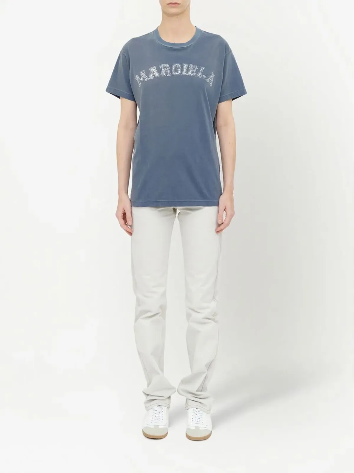 Maison Margiela ロゴプリント ジャージーTシャツ - 画像2