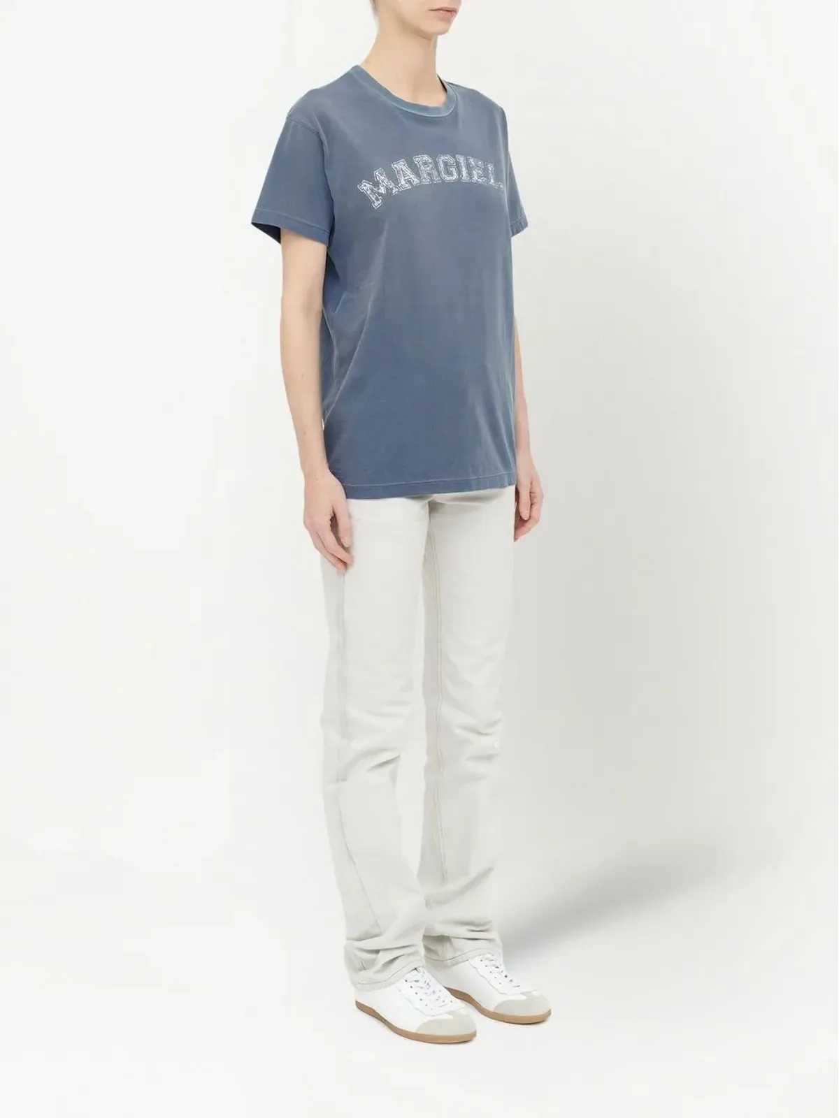Maison Margiela ロゴプリント ジャージーTシャツ - 画像3