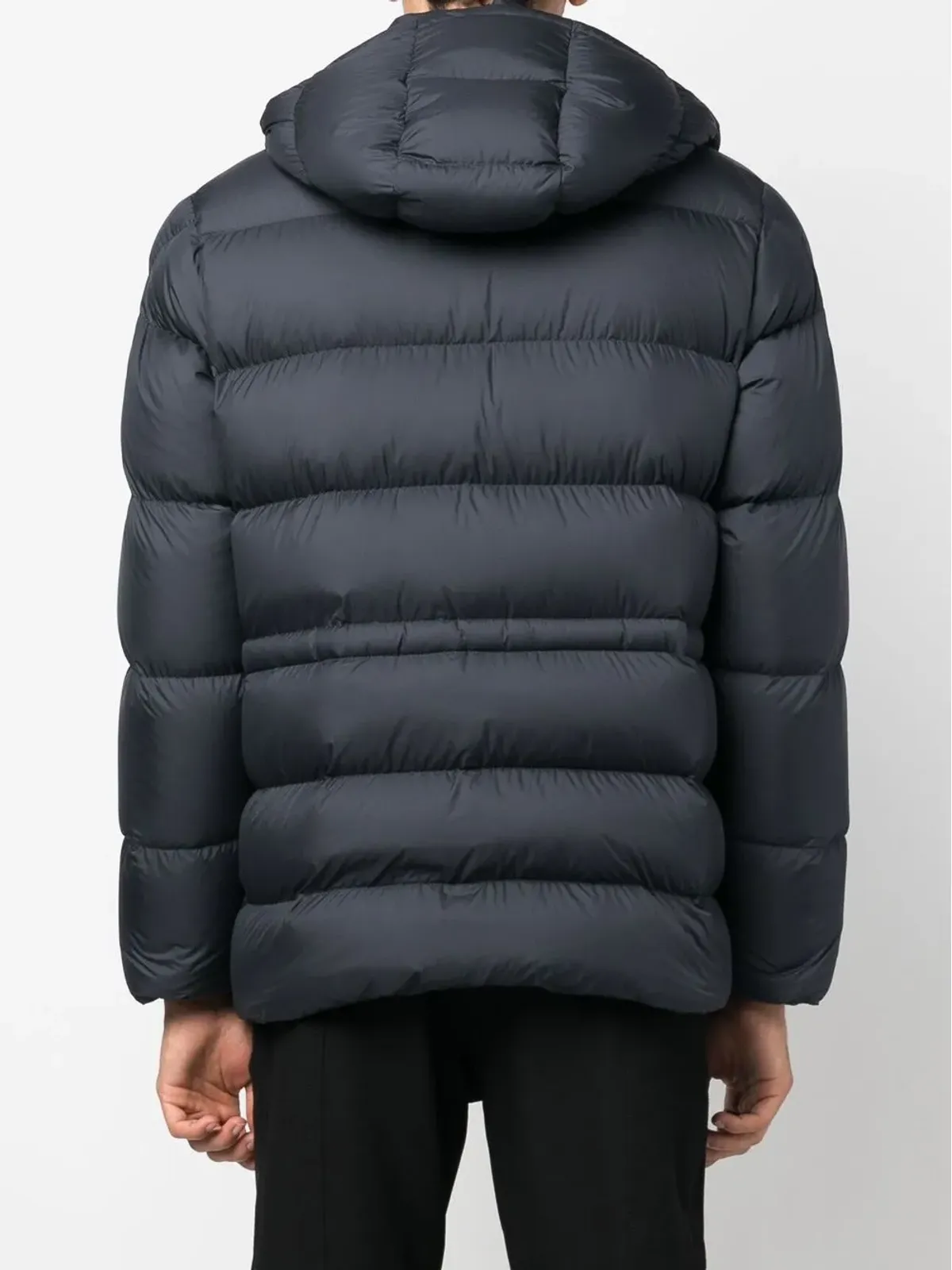 Moncler パディッドフードジャケット（ブルー） - 画像4