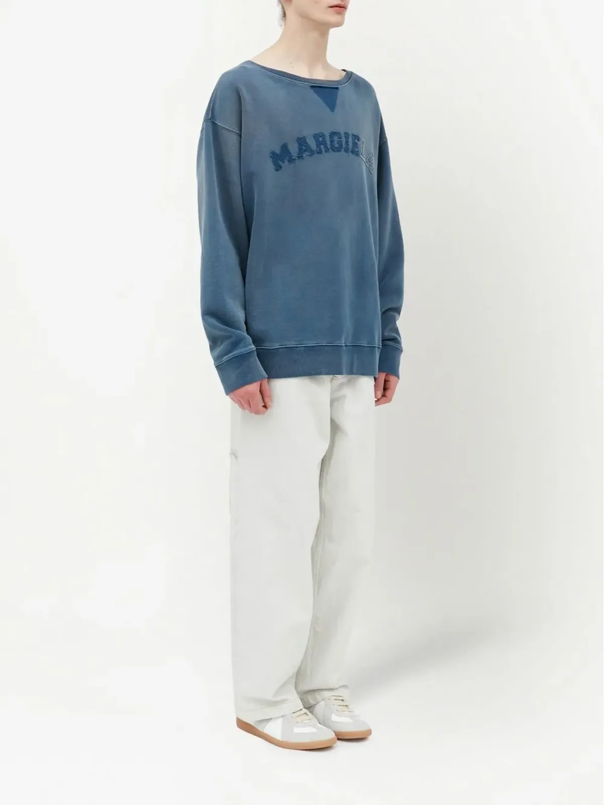 Maison Margiela ロゴプリント オーガニックコットン スウェットシャツ - 画像3