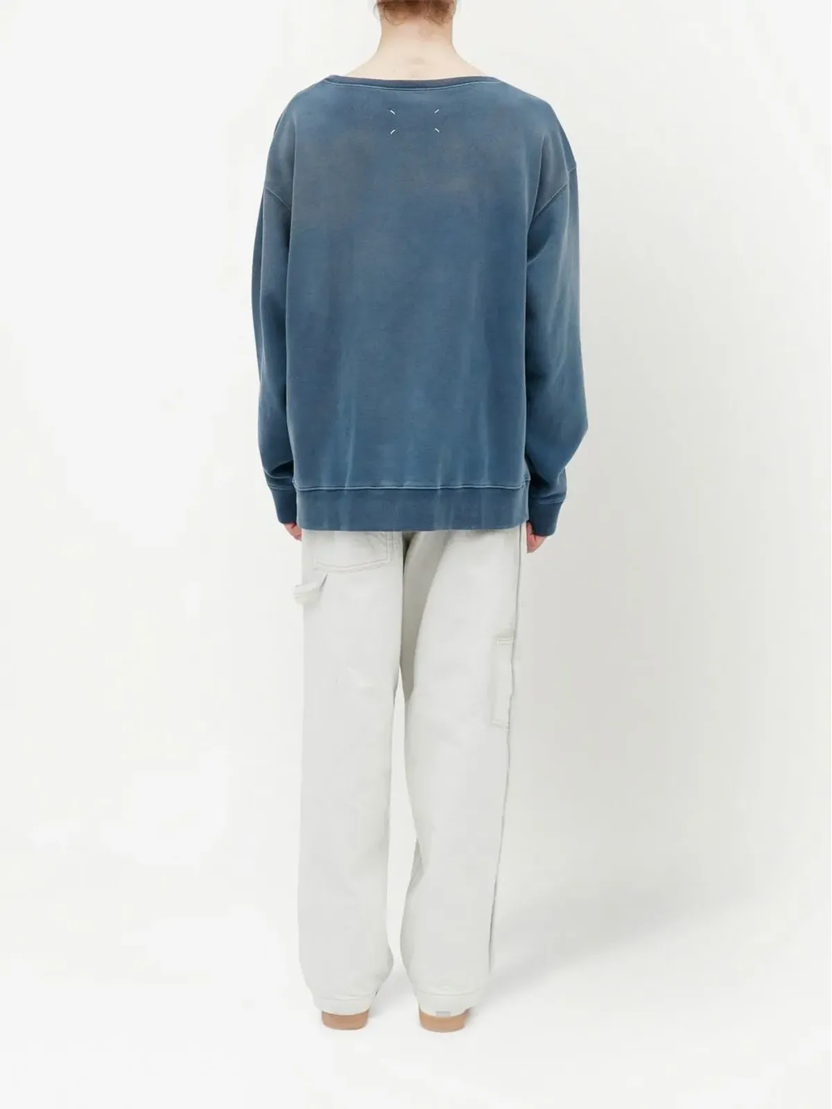 Maison Margiela ロゴプリント オーガニックコットン スウェットシャツ - 画像4