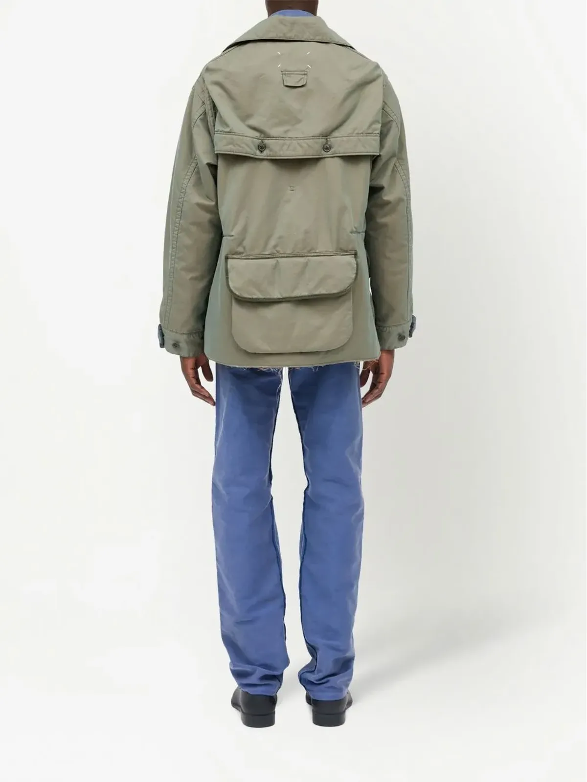 Maison Margiela ディストレストコットン シャツジャケット - 画像4