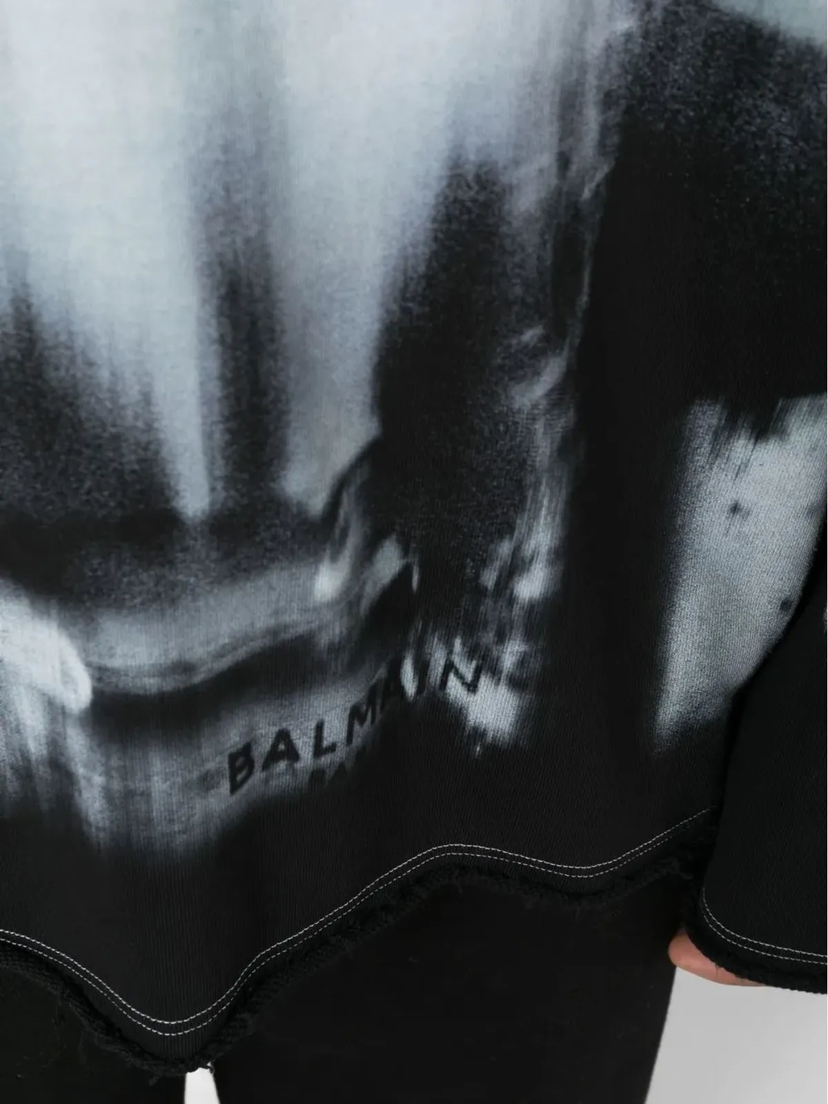 Balmain グラフィック X-ray プリント フーディ - Black - 画像5