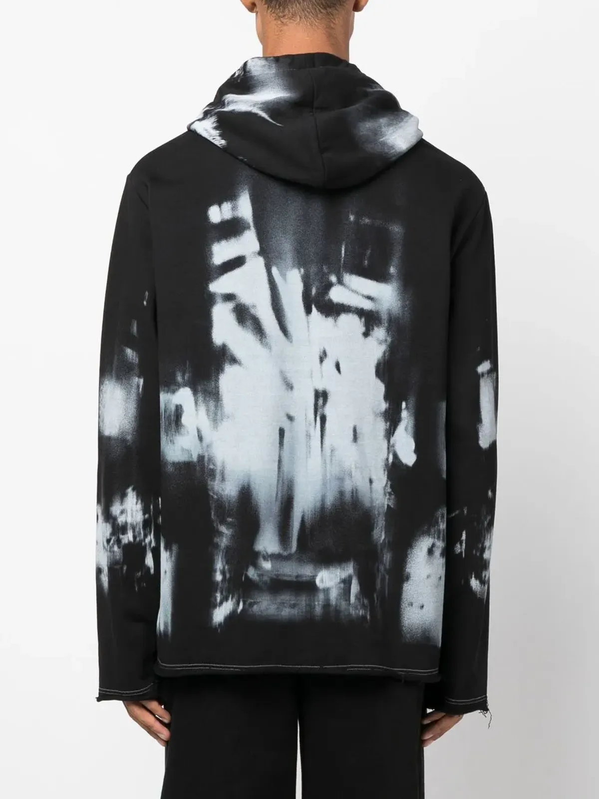 Balmain グラフィック X-ray プリント フーディ - Black - 画像4