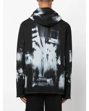 Balmain グラフィック X-ray プリント フーディ - Black - サムネイル4