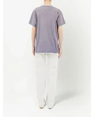 Maison Margiela ロゴプリント ジャージーTシャツ - パープル - サムネイル5