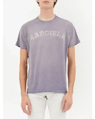Maison Margiela ロゴプリント ジャージーTシャツ - パープル - サムネイル2