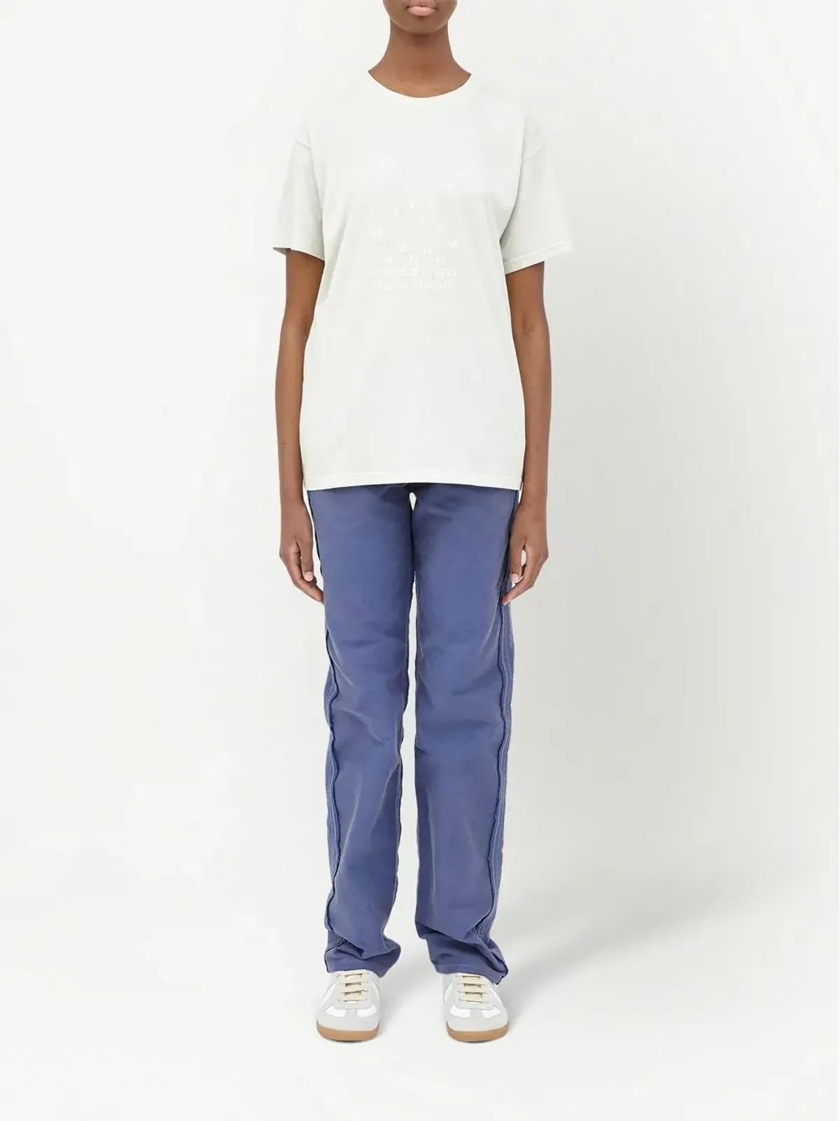 Maison Margiela ナンバーロゴプリントTシャツ - 画像2