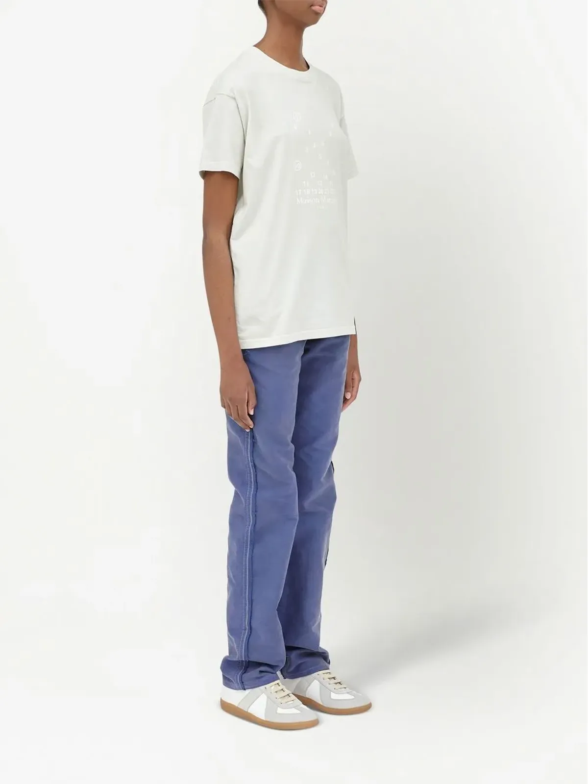 Maison Margiela ナンバーロゴプリントTシャツ - 画像3