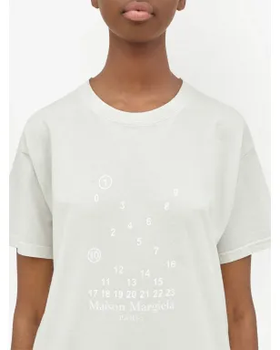 Maison Margiela ナンバーロゴプリントTシャツ - サムネイル4